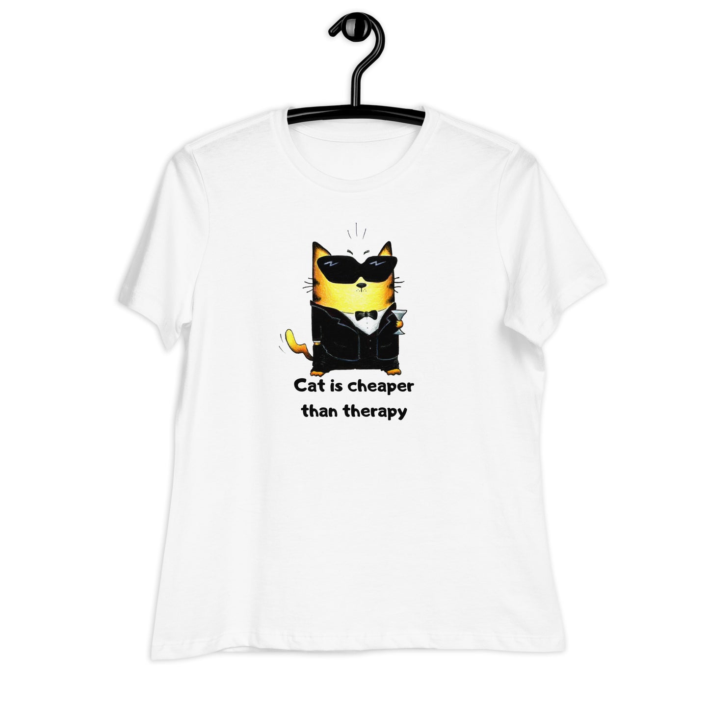 Ladies T-Shirt "Therapy Cat"