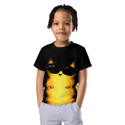 Kids T-shirt "Yellow Cat"