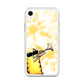 flexible yellow batik Iphone xr  case with cat plying trombone print