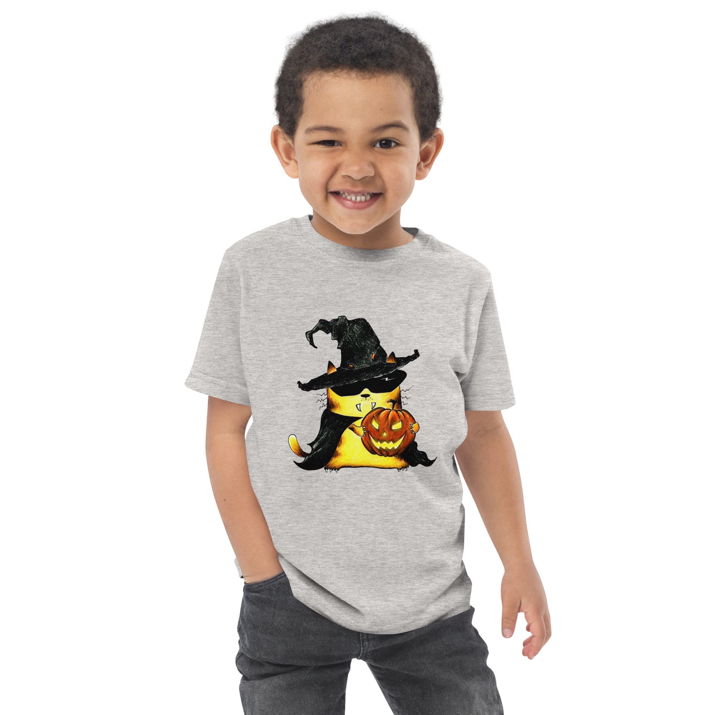 Toddler T-Shirt "Cat and Pumpkin"