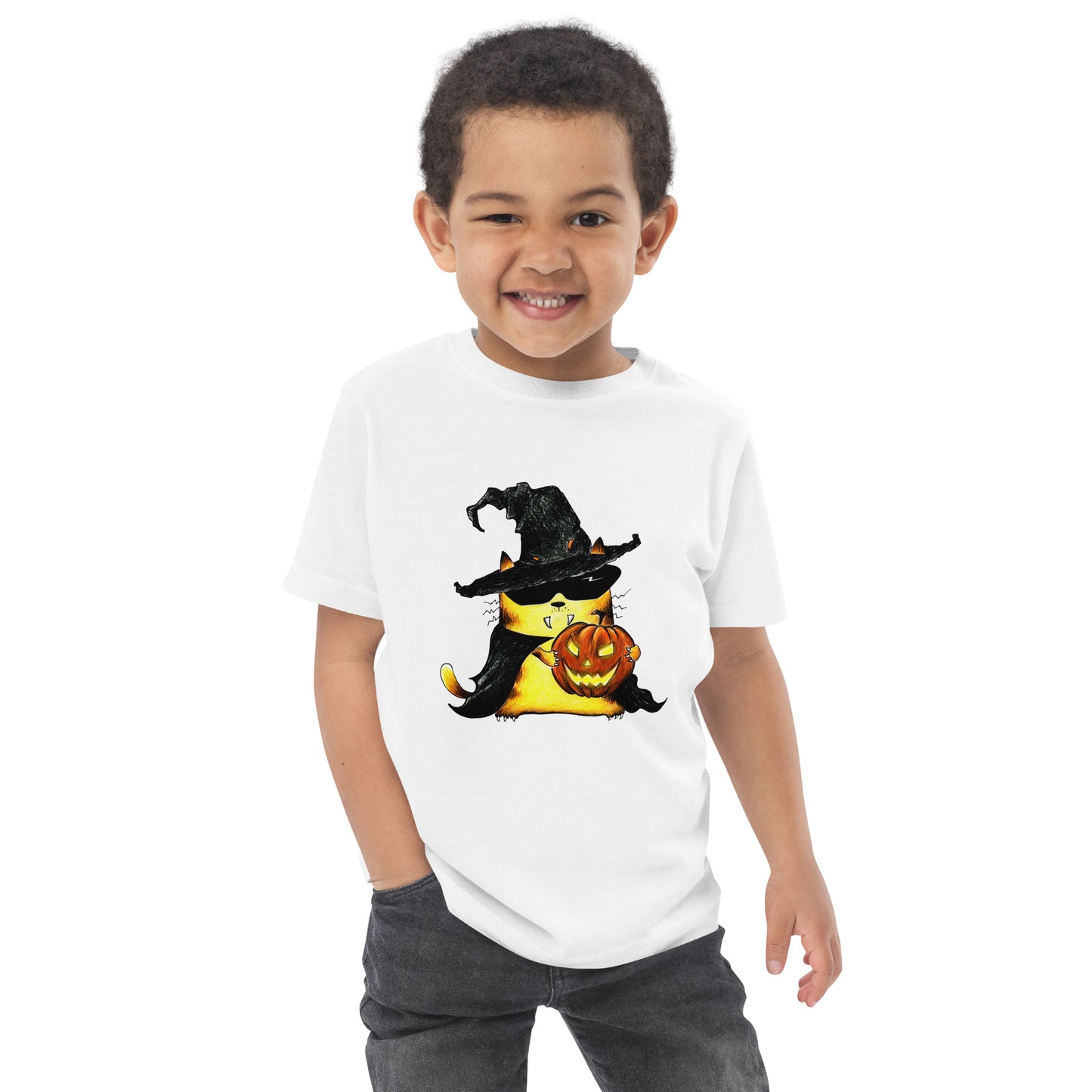 Toddler T-Shirt "Cat and Pumpkin"