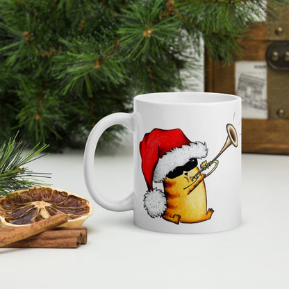 Mug "Christmas Cat with Trumpet"